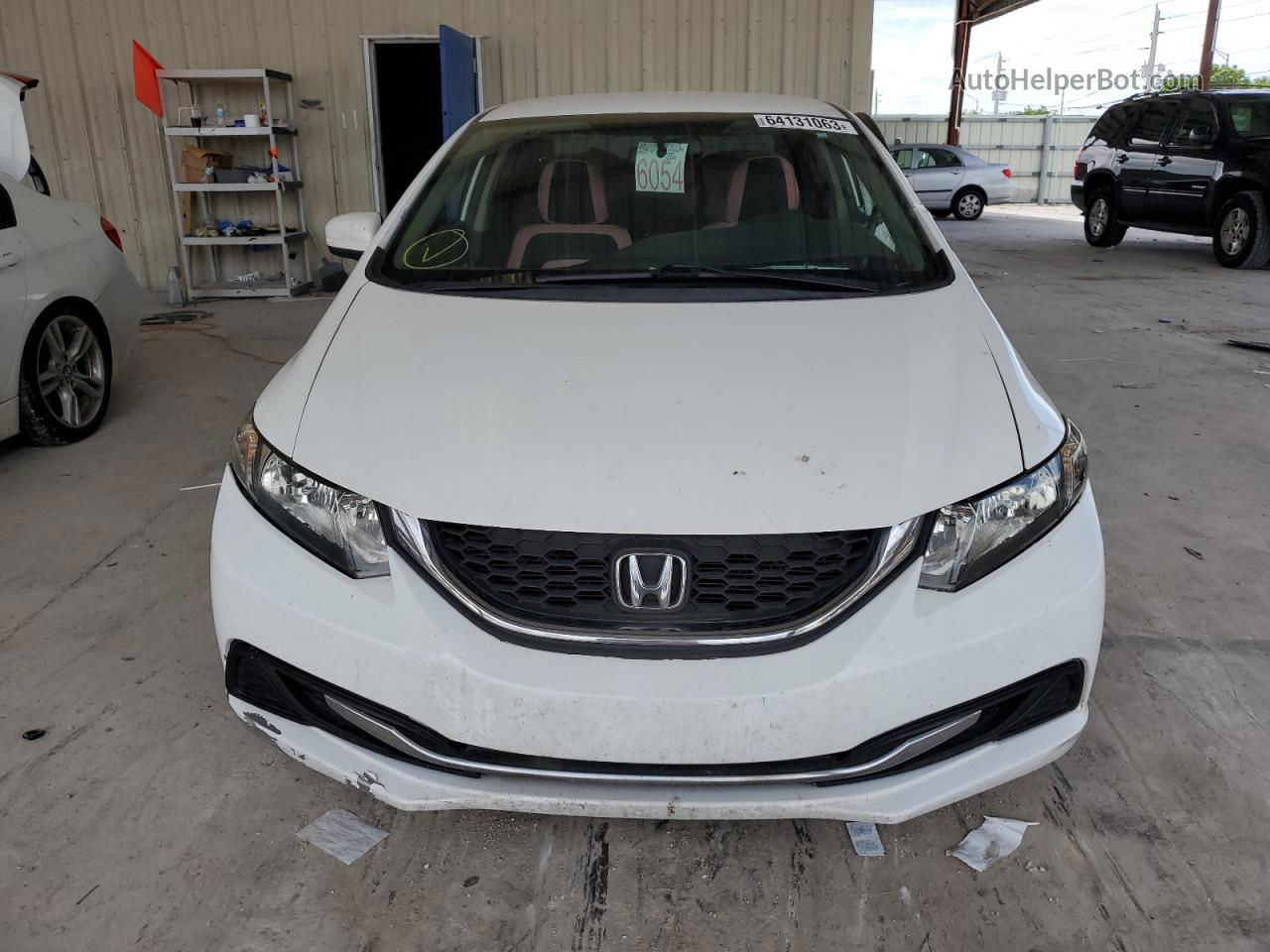 2015 Honda Civic Lx Белый vin: 19XFB2F59FE001540