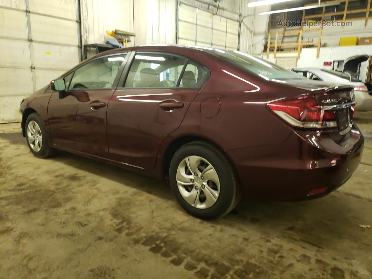 2015 Honda Civic Lx Maroon vin: 19XFB2F59FE113061