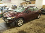 2015 Honda Civic Lx Maroon vin: 19XFB2F59FE113061