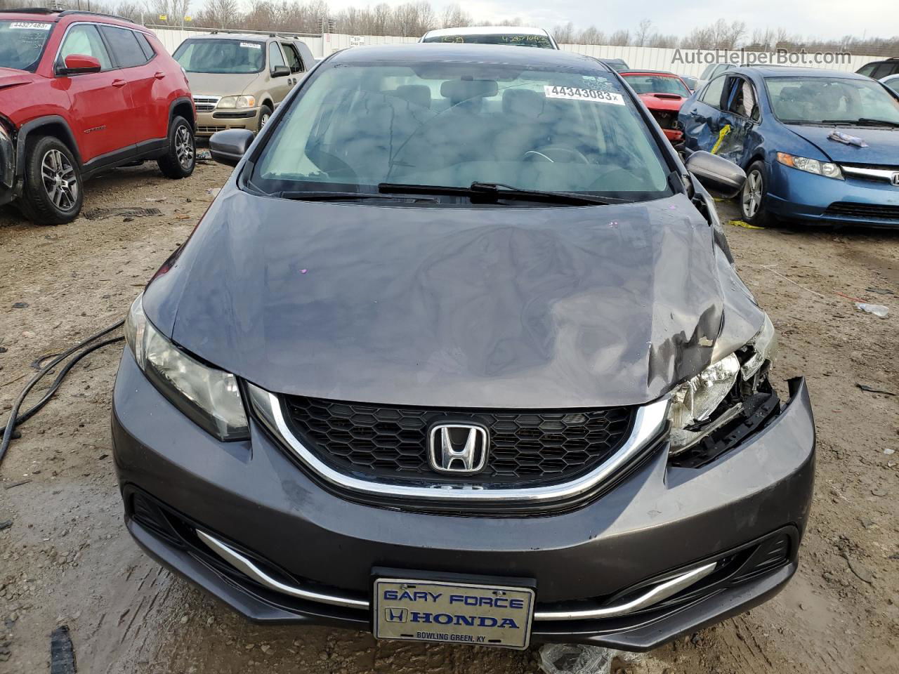 2015 Honda Civic Lx Gray vin: 19XFB2F59FE255121