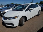 2015 Honda Civic Lx White vin: 19XFB2F59FE294601