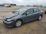 2012 Honda Civic Lx Gray vin: 19XFB2F5XCE023574