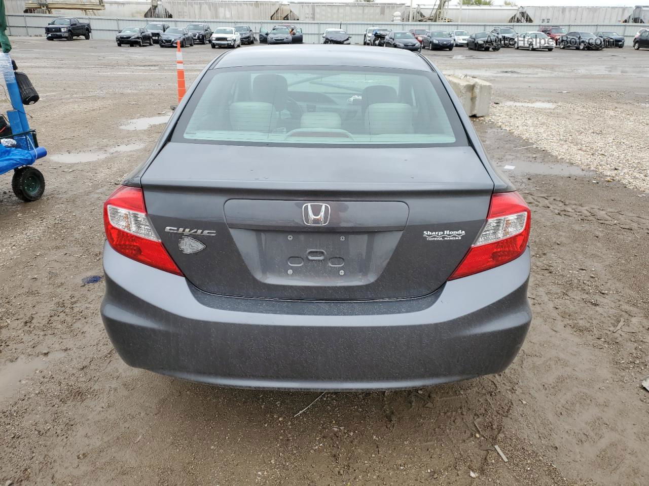 2012 Honda Civic Lx Серый vin: 19XFB2F5XCE023574