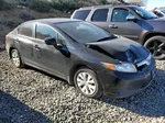 2012 Honda Civic Lx Black vin: 19XFB2F5XCE033683