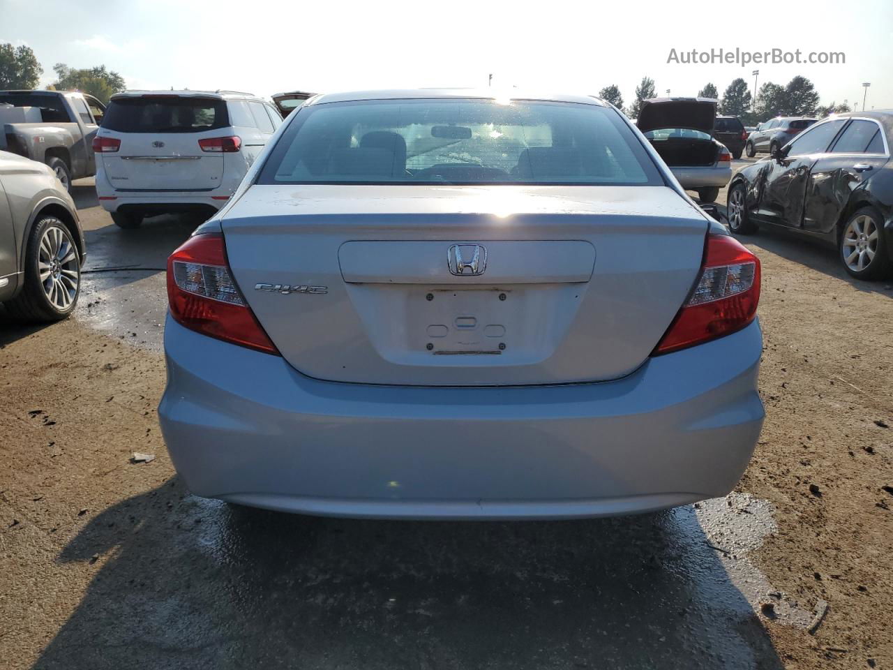 2012 Honda Civic Lx Blue vin: 19XFB2F5XCE088831