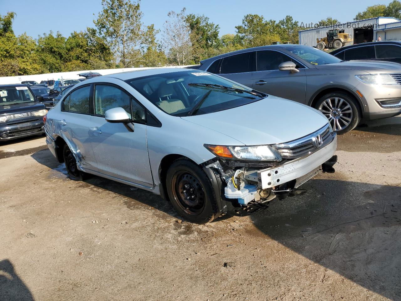 2012 Honda Civic Lx Blue vin: 19XFB2F5XCE088831