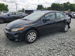 2012 Honda Civic Lx Black vin: 19XFB2F5XCE104834