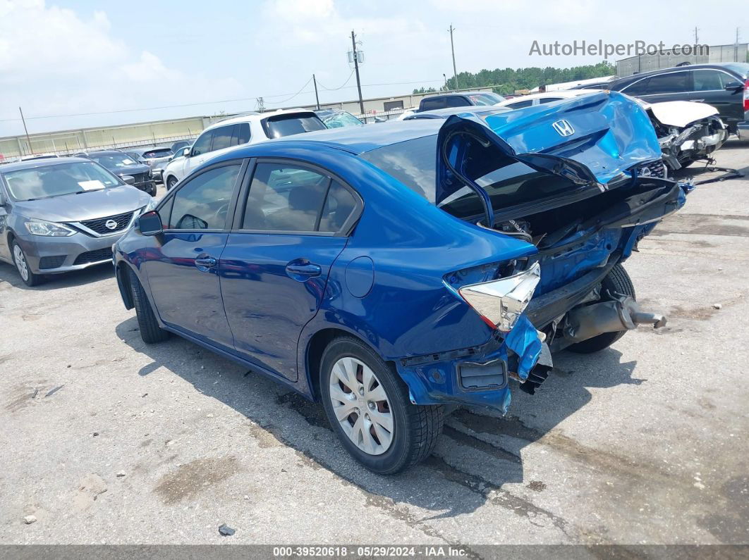 2012 Honda Civic Lx Blue vin: 19XFB2F5XCE326922