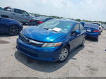 2012 Honda Civic Lx Blue vin: 19XFB2F5XCE326922