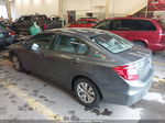 2012 Honda Civic Lx Gray vin: 19XFB2F5XCE338603