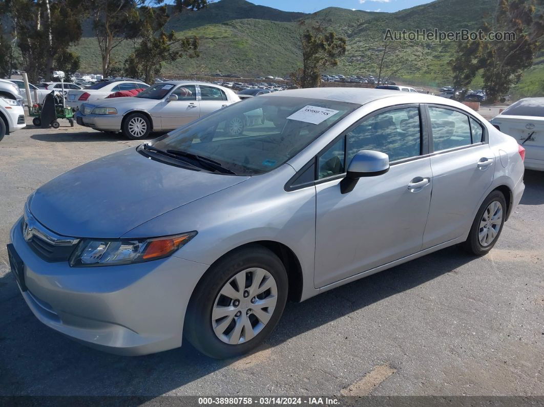 2012 Honda Civic Lx Silver vin: 19XFB2F5XCE344644