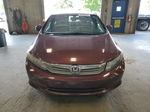 2012 Honda Civic Lx Burgundy vin: 19XFB2F5XCE347804