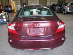 2012 Honda Civic Lx Burgundy vin: 19XFB2F5XCE347804