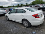 2012 Honda Civic Lx White vin: 19XFB2F5XCE372007