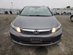 2012 Honda Civic Lx Gray vin: 19XFB2F5XCE388983