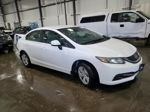 2013 Honda Civic Lx White vin: 19XFB2F5XDE006498