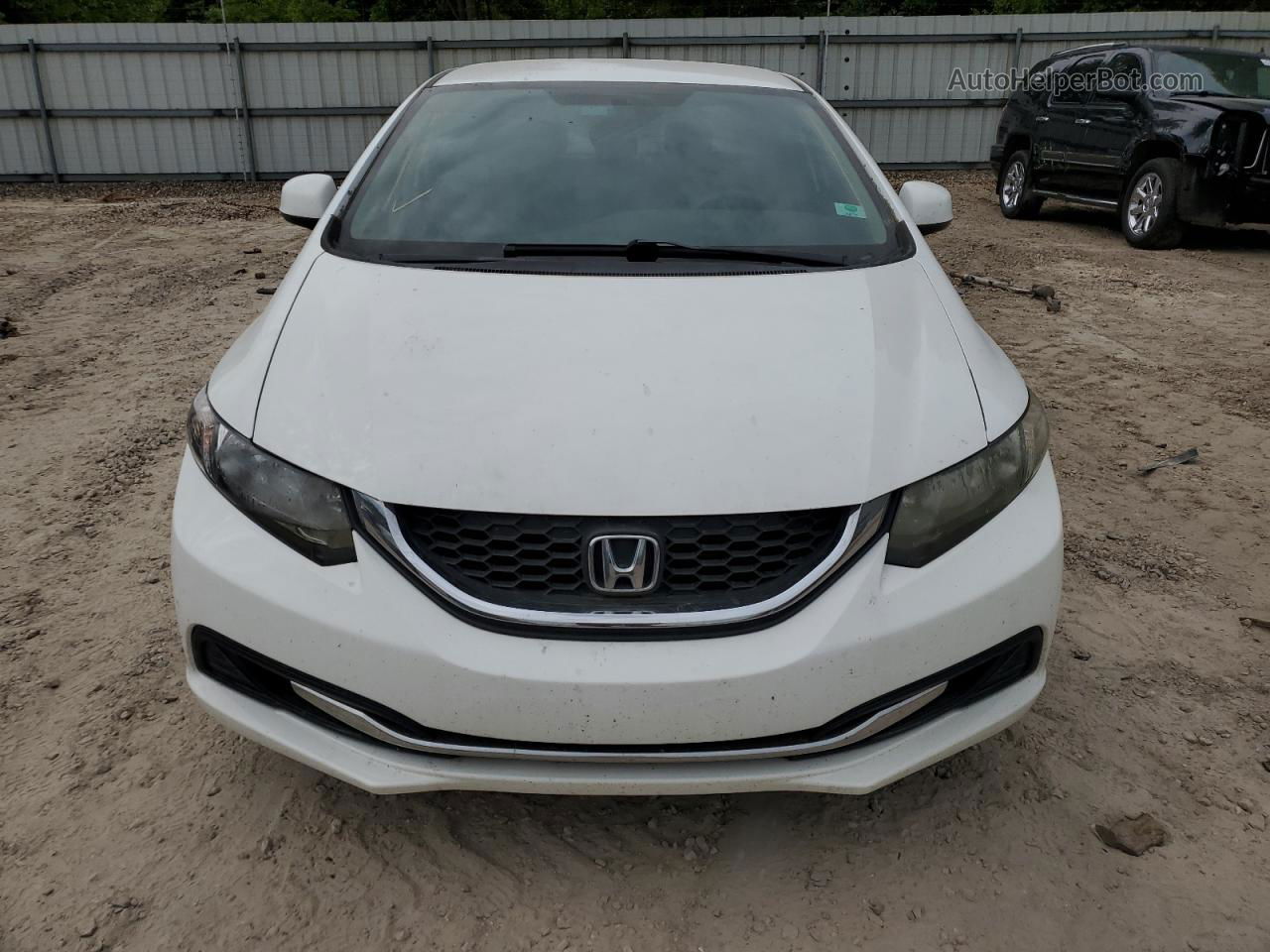 2013 Honda Civic Lx White vin: 19XFB2F5XDE011443