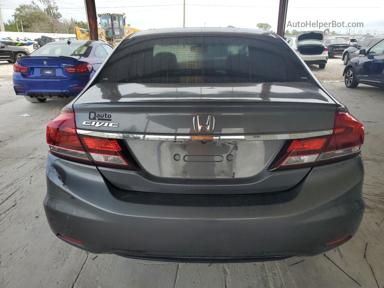 2013 Honda Civic Lx Gray vin: 19XFB2F5XDE012902