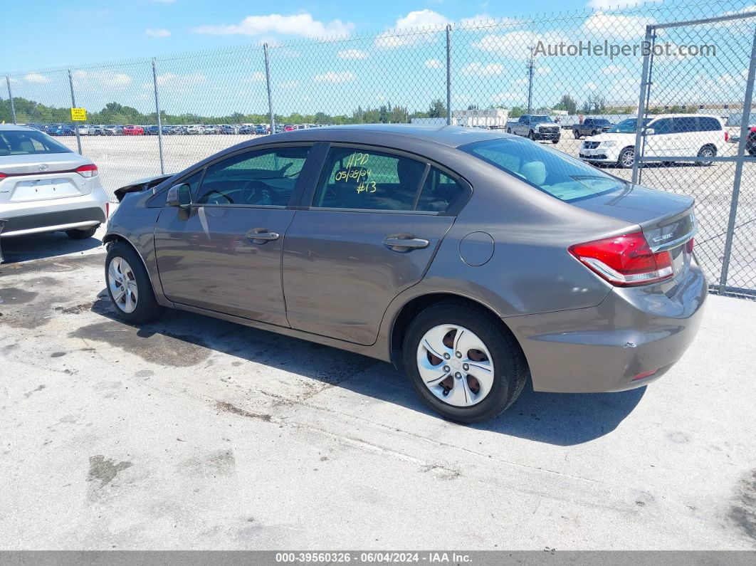 2013 Honda Civic Lx Gray vin: 19XFB2F5XDE043695