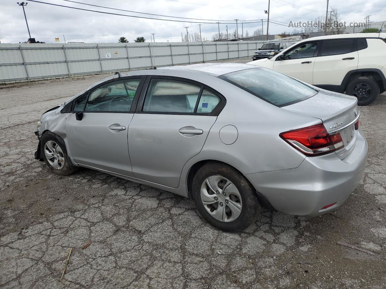 2013 Honda Civic Lx Silver vin: 19XFB2F5XDE094971