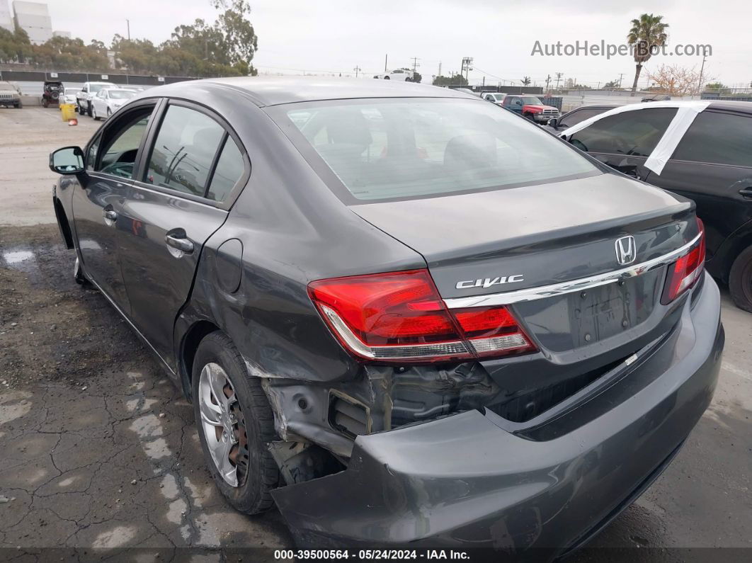 2013 Honda Civic Lx Gray vin: 19XFB2F5XDE260017