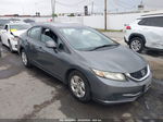 2013 Honda Civic Lx Gray vin: 19XFB2F5XDE260017