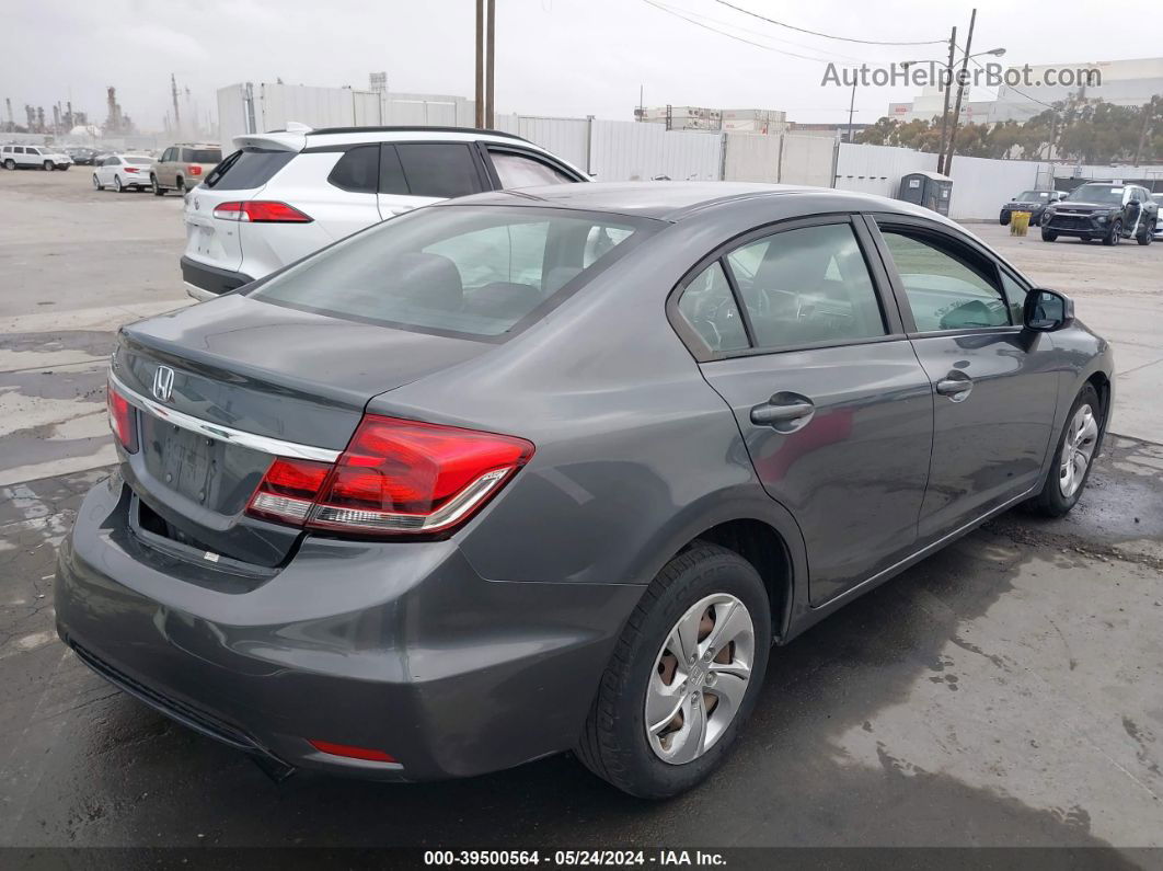 2013 Honda Civic Lx Gray vin: 19XFB2F5XDE260017