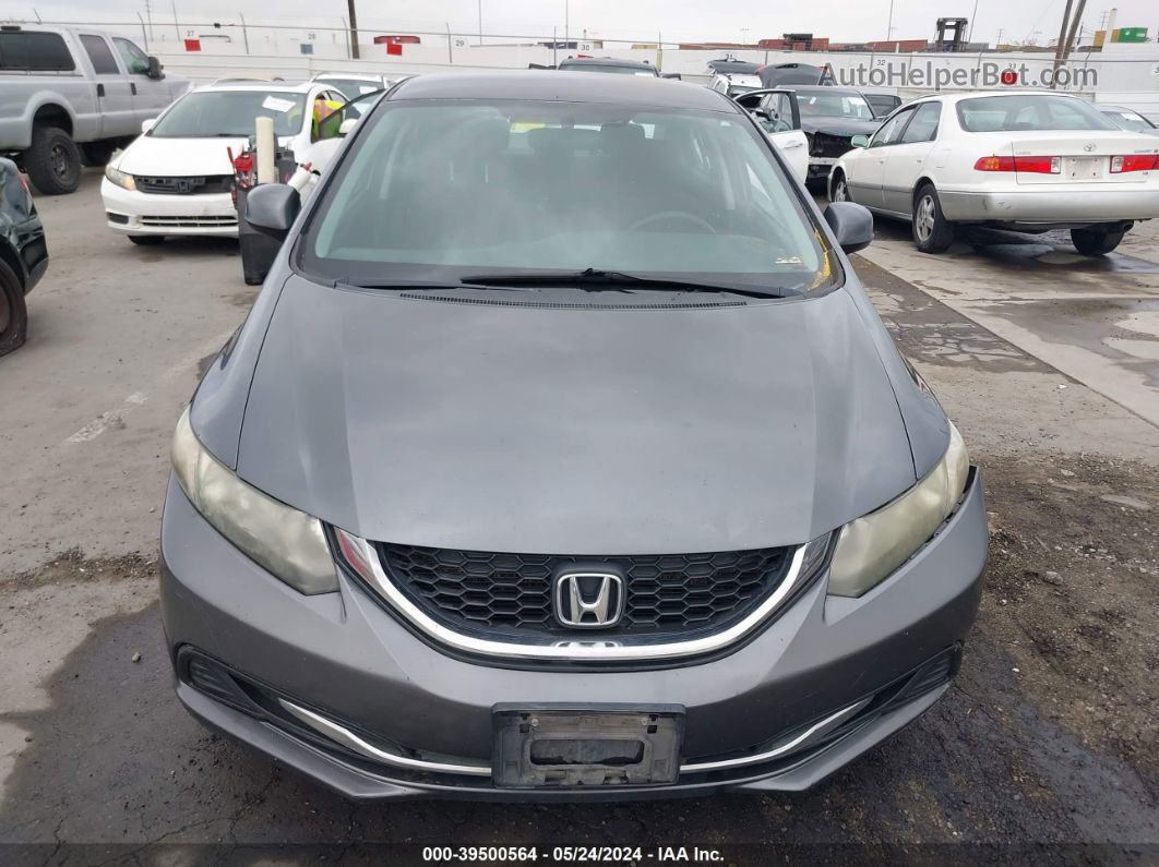 2013 Honda Civic Lx Gray vin: 19XFB2F5XDE260017