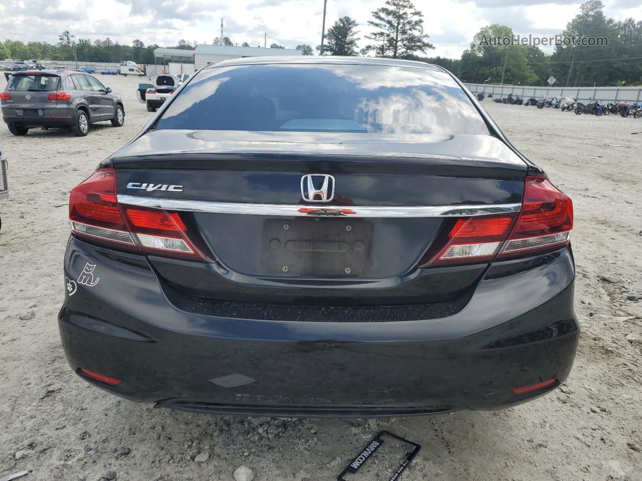 2013 Honda Civic Lx Black vin: 19XFB2F5XDE260356