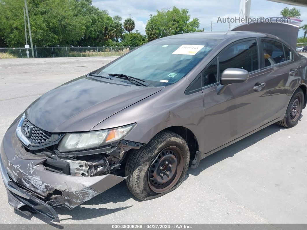 2014 Honda Civic Lx Серый vin: 19XFB2F5XEE002467