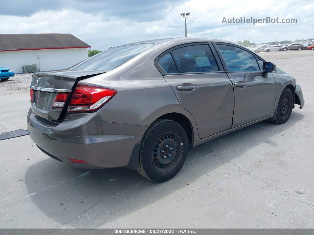 2014 Honda Civic Lx Gray vin: 19XFB2F5XEE002467