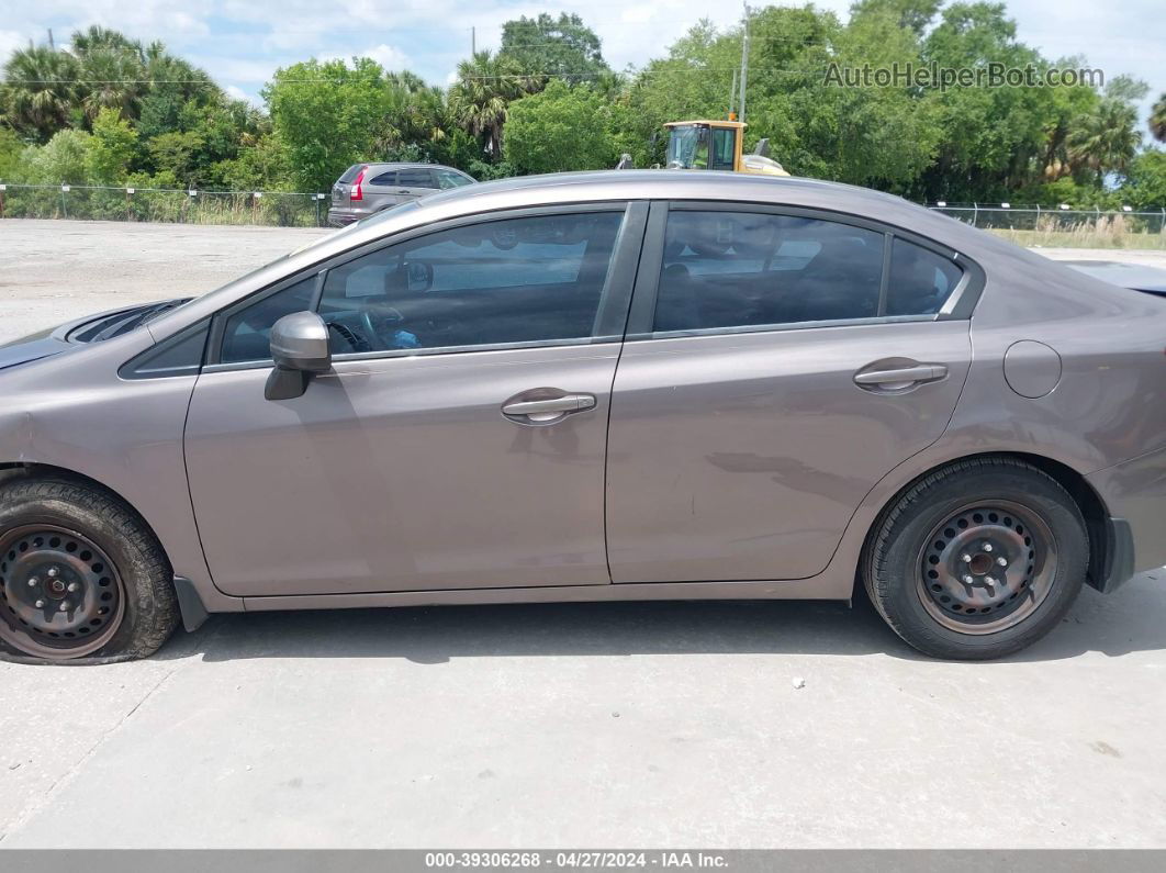 2014 Honda Civic Lx Gray vin: 19XFB2F5XEE002467