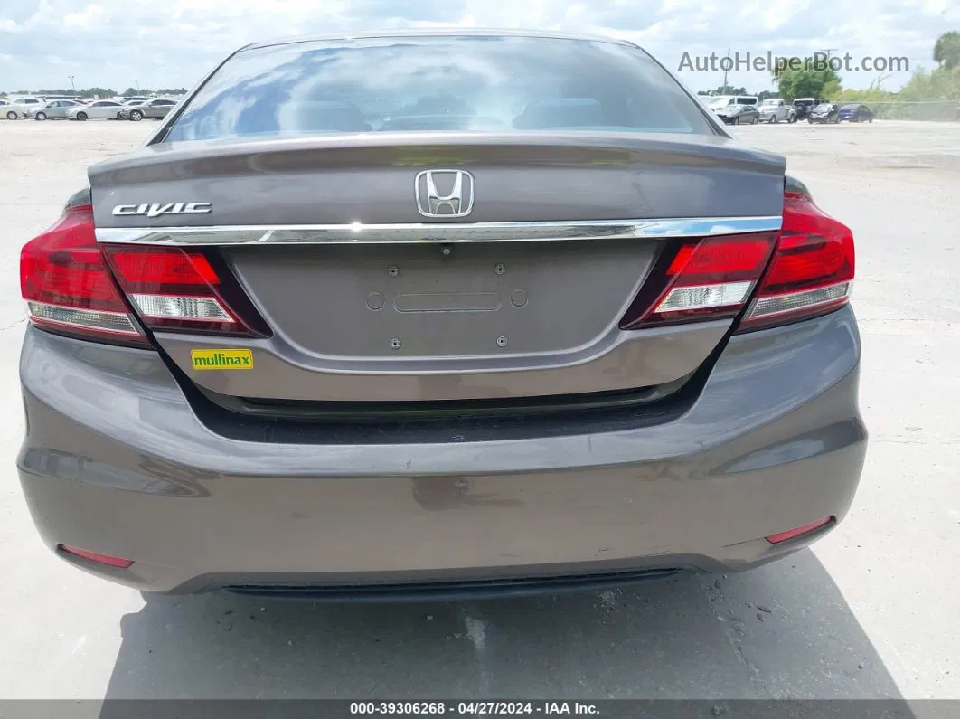 2014 Honda Civic Lx Gray vin: 19XFB2F5XEE002467