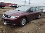 2014 Honda Civic Lx Бордовый vin: 19XFB2F5XEE032939