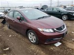 2014 Honda Civic Lx Burgundy vin: 19XFB2F5XEE032939