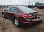 2014 Honda Civic Lx Burgundy vin: 19XFB2F5XEE032939