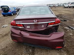 2014 Honda Civic Lx Бордовый vin: 19XFB2F5XEE032939