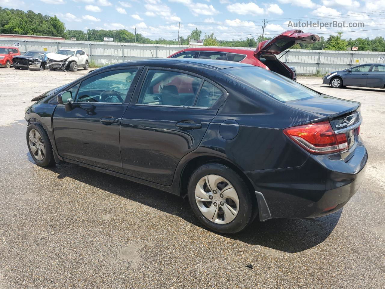 2014 Honda Civic Lx Black vin: 19XFB2F5XEE073670