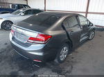 2014 Honda Civic Sedan Lx Gray vin: 19XFB2F5XEE207352