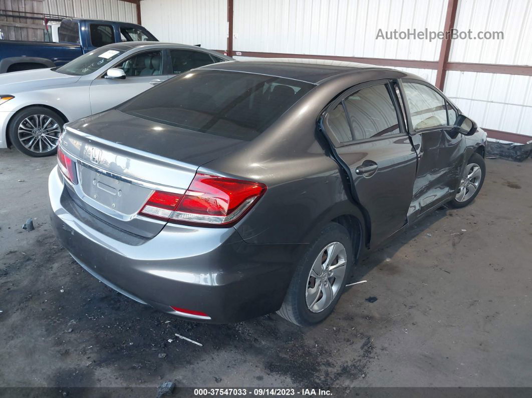 2014 Honda Civic Sedan Lx Gray vin: 19XFB2F5XEE207352