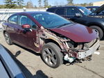 2014 Honda Civic Lx Burgundy vin: 19XFB2F5XEE215614