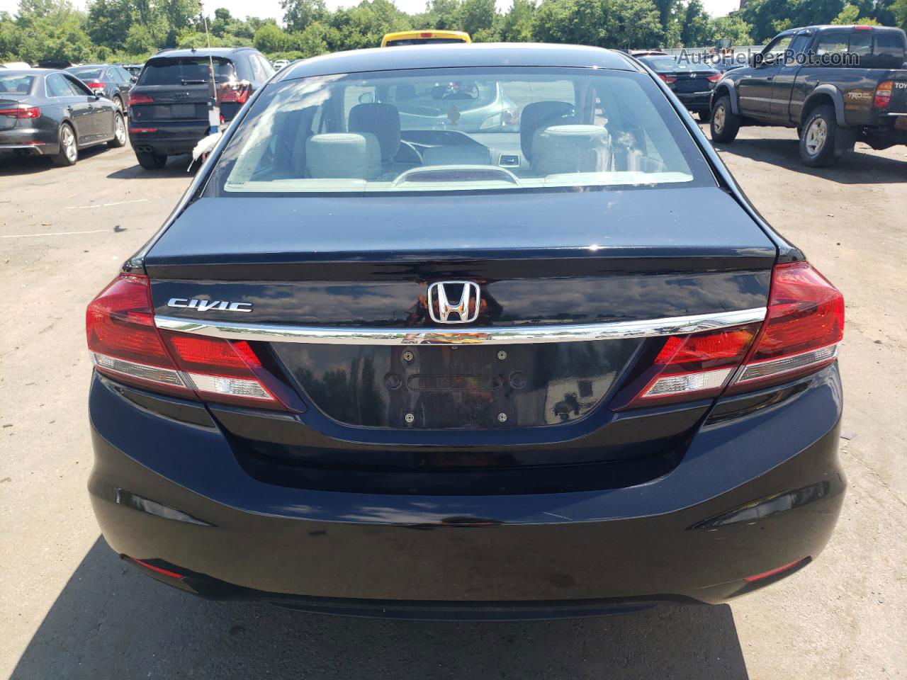 2014 Honda Civic Lx Black vin: 19XFB2F5XEE242375