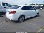 2014 Honda Civic Lx White vin: 19XFB2F5XEE253182