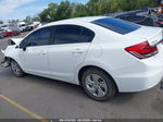 2014 Honda Civic Lx White vin: 19XFB2F5XEE253182