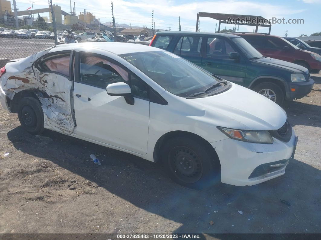 2014 Honda Civic Sedan Lx White vin: 19XFB2F5XEE268040