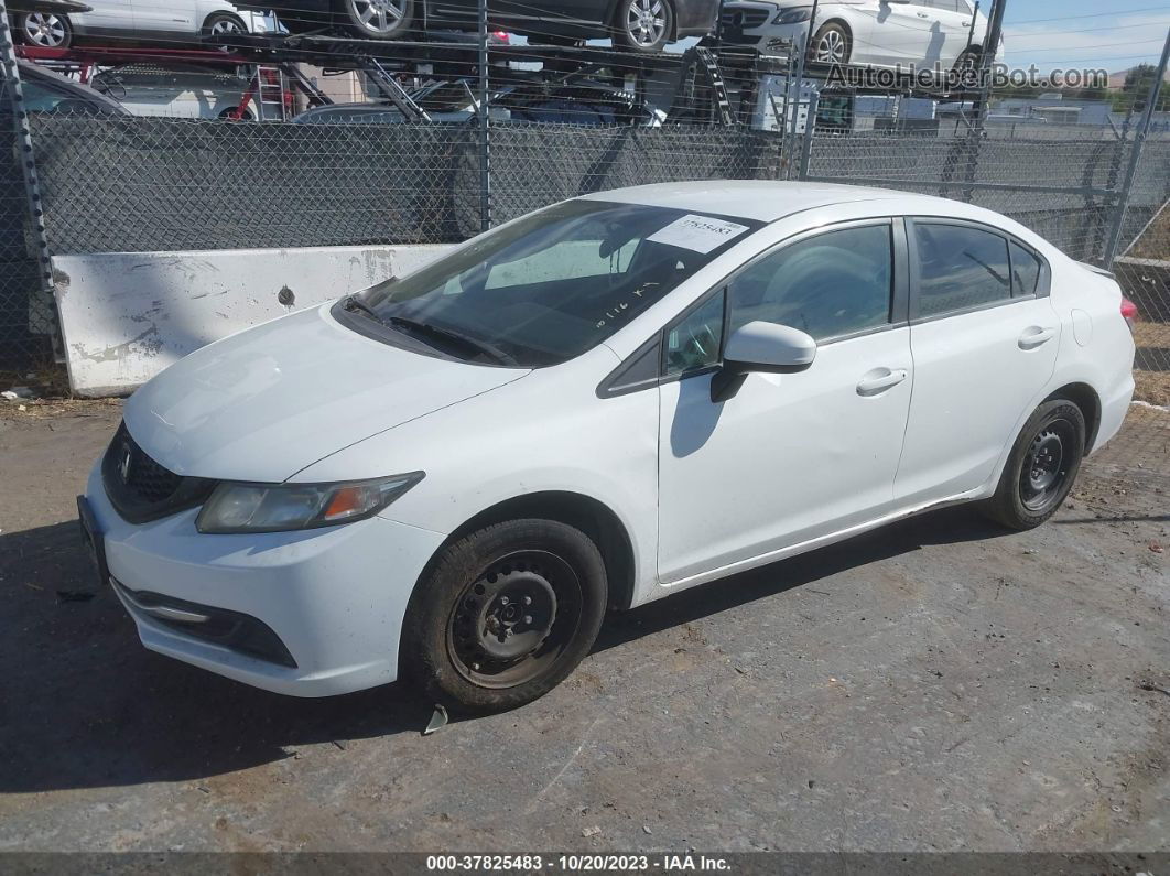 2014 Honda Civic Sedan Lx White vin: 19XFB2F5XEE268040