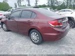 2015 Honda Civic Lx Burgundy vin: 19XFB2F5XFE023255