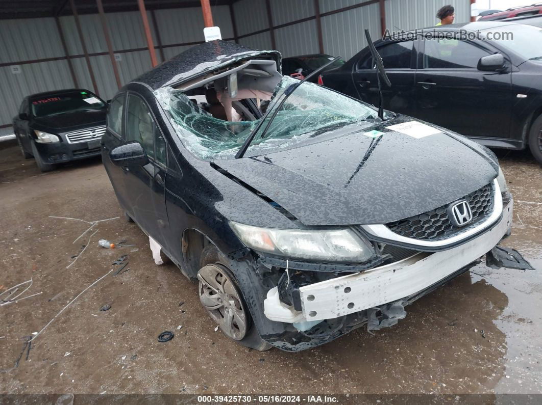 2015 Honda Civic Lx Black vin: 19XFB2F5XFE043389