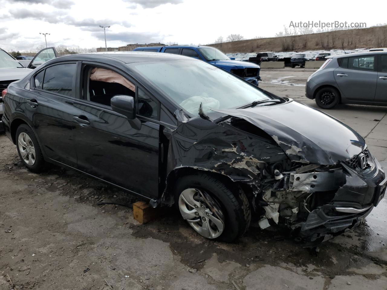 2015 Honda Civic Lx Черный vin: 19XFB2F5XFE077154