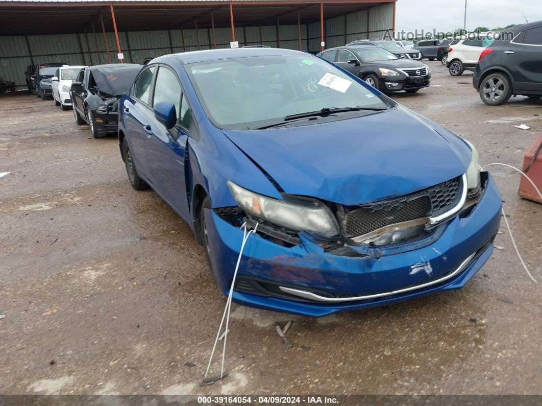 2015 Honda Civic Lx Blue vin: 19XFB2F5XFE092480